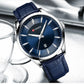 CURREN Simple Men Leather Watch Man Luxury Brand Quartz Watches Relogio Masculino Casual Wristwatch Male Clock Blue
