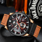 CURREN Watch Chronograph Sport Mens Watches Quartz Clock Leather Male Wristwatch Relogio Masculino Fashion Gift for Men