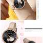 CURREN Watches Women Fashion Leather Quartz Wristwatch Charming Rhinestone Female Clock Zegarki Damskie