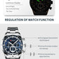 CURREN Top Brand Military Quartz Watches Silver Blue Mens Stainless Steel Chronograph Wristwatch for Male Casual Sporty Clocks