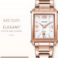 MEGIR Silver Women Watches Top Brand Luxury Waterproof Watch Bracelet Fashion Stainless Steel Bracelet Wristwatch for Women 1079