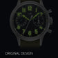 Merkur Retro 70 Vintage  Chronograph Mechanical Men's Complicated Sapphire 38MM Small Luxury Classic Wrist Watch