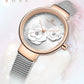 Women Watch NAVIFORCE Top Luxury Brand Steel Mesh Waterproof Ladies Watches Flower Quartz Female Wristwatch Charming Girl Clock