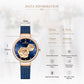 NAVIFORCE Luxury Women's Watch Set with Steel Mesh Band Creative Design Female Clock Relogio Feminino Includes Watch Box for Sal