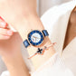 Watches Women CURREN Top Brand Fashion Thin Quartz Wristwatch with Charming Stainless Steel Bracelet