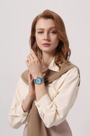 【Escapement time】Women's Quartz Watch 35mm Case VH31 Heat Treatment Hand