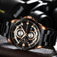 CURREN Watch Quartz Male watches Fashion Chronograph Clock Mens Gift Casual Stainless Steel Wristwatch
