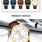 CURREN Simple Men Leather Watch Man Luxury Brand Quartz Watches Relogio Masculino Casual Wristwatch Male Clock Blue