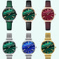 CURREN Fashion Women's Watches Leather Strap Quartz Wristwatch Classic Simple Thin Watch