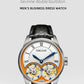 MERKUR genuine Double Tourbillon Manual Mechanical Watch Men's Luxury Formal Business Men's A Certified Millionaire Watch