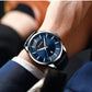 CURREN Quartz Watches for Men Leather Strap Male Wristwatches Top Luxury Brand Business Men's Clock  45 mm Reloj Hombres
