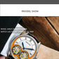 MERKUR genuine Double Tourbillon Manual Mechanical Watch Men's Luxury Formal Business Men's A Certified Millionaire Watch