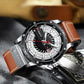 CURREN Mens Watches Top Brand Luxury Casual Quartz Leather Wristwatches Business Male Clock with Date and Luminous hands
