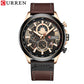 CURREN Fashion Male Watches Strap Sport Chronograph Wristwatch Creative Design Multifunctional Quartz Clock relogio masculino