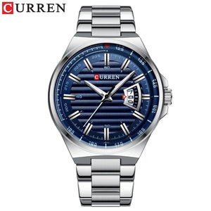 CURREN New Men Business Watch Full Steel Quartz Top Brand Luxury Sports Waterproof Casual Male Wristwatch Relogio Masculino