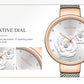 Women Watch NAVIFORCE Top Luxury Brand Steel Mesh Waterproof Ladies Watches Flower Quartz Female Wristwatch Charming Girl Clock