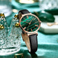 CURREN Fashion Women's Watches Leather Strap Quartz Wristwatch Classic Simple Thin Watch