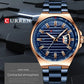 CURREN New Men Business Watch Full Steel Quartz Top Brand Luxury Sports Waterproof Casual Male Wristwatch Relogio Masculino