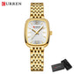 CURREN Fashion Dress Watches for Ladies Simple Quartz Stainless Steel Bracelet Wristwatch