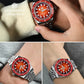 San Martin 37.5-40mm Limited Edition Red JianZhan Enamel Sunburst Dial Men's Diver Watch Miyota 9015 Automatic Mechanical SN0148