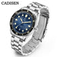 CADISEN Mechanical Automatic Watch Luxury Sapphire Japan MIYOTA 8215 Blue Wristwatch Ceramic Ring Waterproof Gift Men Watch