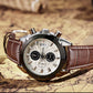 MEGIR Men Watches Original Fashion Leather Quartz Wristwatch Military Chronograph Big Dial Sports Clock Reloj Hombre 2020