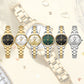 CURREN Simple Round Dial Fashion Dress Quartz Watches for Ladies with Stainless Steel Bracelet Luxury Wristwatches