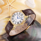MEGIR Luxury Women Watch Business Ladies Fashion Quartz Bracelet Wristwatches Casual Leather Band Dress Clock Montre Homme 4105