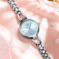 CURREN Luxury Brand Ladies Dress Wristwatch Waterproof Stainless Steel Strap Elegant Charming Dial with Rhinestones Women Watch