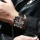 CURREN Men's Chronograph Watch Quartz Movement Luminous Hands Casual Sport Watch for Men Auto Date Waterproof Clock