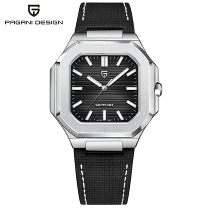 2025 New PAGANI DESIGN 37MM Square Men Quartz Watches Luxury Sapphire Glass AR Coated Business Watch VH31 Luminous Watch for Men
