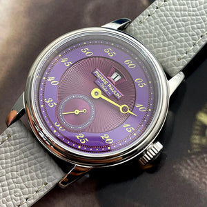 Sapphire Crystal NEW Pierre Paulin Jumping Hour Men Watch Salmon Dial Automatic St17 Mechanical Watch Vintage Date Window