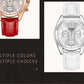 MEGIR Watch for Women Top Brand Luxury Ladies Fashion Wristwatch Leather Waterproof Elegant Dress Quartz Female Clock 2114