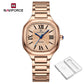 NAVIFORCE Women's Casual Watch Stainless Steel Bracelet Fashion Business Waterproof Quartz Wristwatches Ladies' Relogio Feminino