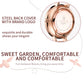 MEGIR Fashion Women Watches Luxury Quartz Wristwatch Rose Gold Mesh Strap Ladies Business Casual Watch Reloj Mujer 7009