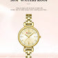 CURREN-Elegant Dress Watch for Women, Luxurious and Exquisite, 28mm Dial with Shinning Rhinestone, Quartz Wristwatch, New