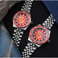 San Martin 37.5-40mm Limited Edition Red JianZhan Enamel Sunburst Dial Men's Diver Watch Miyota 9015 Automatic Mechanical SN0148