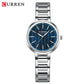 CURREN Luxury Slim Watch for Women Elegant Minimalist Dial Quartz Wristwatches Ladies with Luminous Hands Waterproof 9109