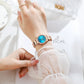 CURREN Classy Dress Watches for Women Stainless Steel Band Clock Female Rhinestone Dial Slim Wristwatches Ladies