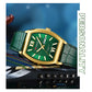 CURREN Elegant Men's Watch with Day-Date Display Formal Classic Quartz Wristwatch with Luminous Hands Casual Wear Gift for Him