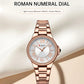 CURREN Romantic Charm Women's Wristwatches Fashion Design Thin Quartz Watch with Luminous Hands Stainless Steel Bracelet