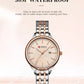 CURREN Fashion Brand Ladies Two Tone Watches Simple Quartz Waterproof Wristwatch for Women with Auto Date