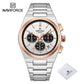 NAVIFORCE Trend Brand Stainless Steel Couple Watch Quartz Date Display Chronograph for Lovers Waterproof Fashion Wild Wristwatch