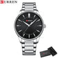 CURREN Casual Quartz Watches Men Luxury Brand Stainless Steel Band Simple Business Quartz Wristwatches