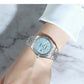 CURREN Women's Watch New Two- Tone Bracelet Quartz Wristwatch with Luminous Hands Luxury Shiny Dial with Stainless Steel Band