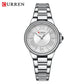 CURREN-Quartz Wristwatches for Women, Simple and Elegant Dial with Roman Numbers Design, Luminous Hands Clock