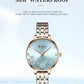 CURREN Luxury Sparkling Rhinestone Dial Stainless Steel Bracelet for Ladies Simple Quartz Wristwatches New Fashion Trends Gift