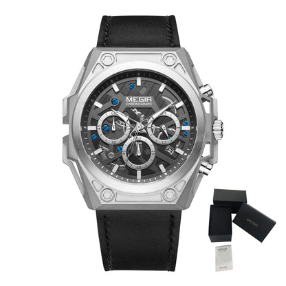 MEGIR Men's Watches Waterproof Sports Quartz Wristwatch with Chronograph Calendar Luminous Male Clock Relogio Masculino 4220
