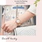 MEGIR Stainless Steel Strap Watches for Women Fashion Casual Quartz Wristwatch Diamond Dial Ladies Dress Clock Reloj Hombre 7010