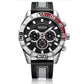 MEGIR Watches for Men Brand Luxury Military Sports Watch Chronograph Leather Strap Waterproof Date Quartz Wristwatch Man Clock